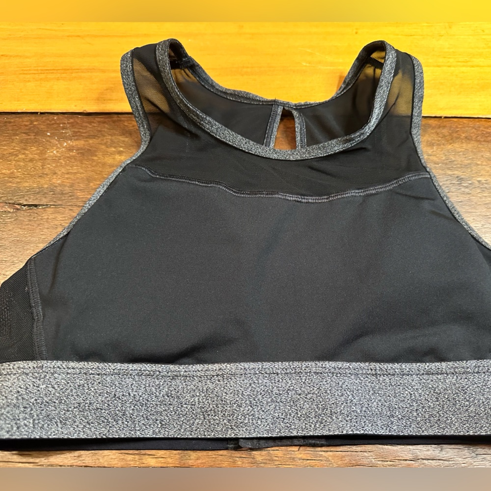 Aerie Small High Neck Black Bra